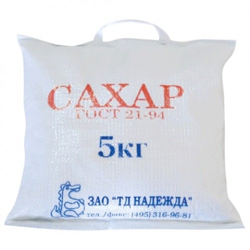 Купить Сахар-песок 5 кг, мешок, 500316 в Казани –  Капитан