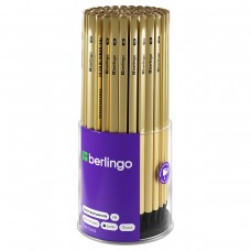 Карандаш ч/г Berlingo "Pure Gold" HB, черное дерево, трехгранный, заточен., BP01330