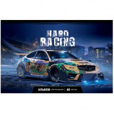 Альбом для рисования 40л., А4, на скрепке ArtSpace "Авто. Hard racing"