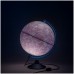 Глобус "День и ночь" с двойной картой - политической и звездного неба Globen, 25см, с подсветкой от сети, Ке012500278