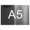 Доска-планшет с зажимом Berlingo "Steel&Style" А5+, 2500мкм, пластик (полифом), серебристый металлик, PPf_94112