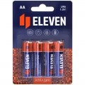 Батарейка Eleven AA (LR6) алкалиновая, BC4, КОМПЛЕКТ 4шт.