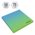 Блок самоклеящийся Berlingo "Ultra Sticky.Radiance",75*75мм,50л, голубой/зеленый градиент,европодвес