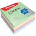 Блок самоклеящийся Berlingo "Ultra Sticky", 75*75мм, 400л, 4 пастельных цвета