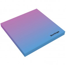 Блок самоклеящийся Berlingo "Ultra Sticky.Radiance",75*75мм,50л, розовый/голубой градиент,европодвес