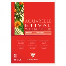 Альбом для акварели 10л., А5, на склейке Clairefontaine "Etival", 300г/м2, классическое зерно