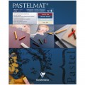 Альбом для пастели, 12л., 240*300мм, на склейке Clairefontaine "Pastelmat", 360г/м2, бархат, цв. блок, 96111C