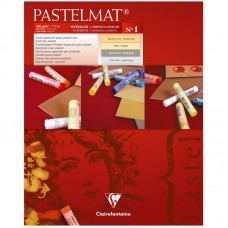Альбом для пастели, 12л., 240*300мм, на склейке Clairefontaine "Pastelmat", 360г/м2, бархат, цв. блок, 96017C