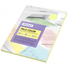 Бумага цветная OfficeSpace "Pale Color", A4, 80 г/м², 100л., (желтый), PC_38232