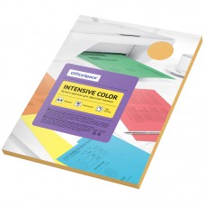 Бумага цветная OfficeSpace "Intensive Color", A4, 80 г/м², 100л., (оранжевый), IC_38229