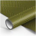 Упаковочная бумага глянц. 70*100см, MESHU "Olive tone", 90г/м2