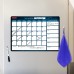 Планинг на холодильник магнитный НА МЕСЯЦ 42х30 см, с маркером и салфеткой, BRAUBERG, 237849
