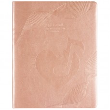 Дневник для музыкальной школы 48л. ЛАЙТ BG "Pink note", иск. кожа, термотиснение, ляссе, ДМик5и48_тт 10492