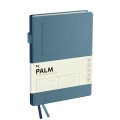 Ежедневник недатированный, А5, 136л., твердый переплет, кожзам, BG "Palm. Steel blue", голубой, DuA5_61318