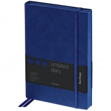 Ежедневник недатир. A5, 136л., кожзам, Berlingo "Western", с резинкой, синий, UD0_85502