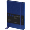 Ежедневник недатированный B6 (122*183мм), 136л., кожзам, Berlingo "Western", с резинкой, синий, UD0_85602