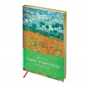 Ежедневник недатированный B6 (122х183 мм), 136л, кожзам, Greenwich Line "Vision. Van Gogh. Poppy field", тон.бл, зол.срез, ENB6-30178