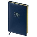 Ежедневник датированный 2024г., А5, 176л., кожзам, OfficeSpace "Dallas", синий, Ed5_51472