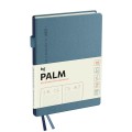 Ежедневник датированный 2025г., А6, 176л., твердый переплет, кожзам, BG "Palm. Steel blue", голубой, DdA6_61310