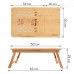 Столик БАМБУКОВЫЙ складной для ноутбука/завтрака (50х30х25 см), с охлаждением, DASWERK, 532583