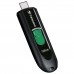 Флеш-диск 128GB TRANSCEND JetFlash 790C, разъем USB Type-С, черный/зеленый, TS128GJF790C