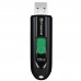 Флеш-диск 128GB TRANSCEND JetFlash 790C, разъем USB Type-С, черный/зеленый, TS128GJF790C