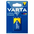 Батарейка алкалиновая 1 шт., VARTA LONGLIFE POWER, Крона 9V (6LR61, 6LF22, 1604A), 4922121411