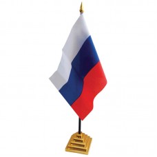 Флаг настольный "Россия" ArtSpace, пластик. подставка, FL_3097