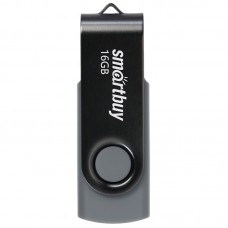 Флеш-диск Smart Buy "Twist"  16GB, USB 2.0 Flash Drive, черный, SB016GB2TWK