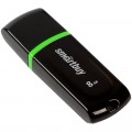 Флеш-диск Smart Buy "Paean"  8GB, USB 2.0 Flash Drive, черный, SB8GBPN-K