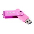 Флеш-диск Smart Buy "Twist" 64GB, USB 2.0 Flash Drive, пурпурный, SB064GB2TWP