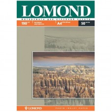 Фотобумага А4 для стр. принтеров Lomond, 190г/м2 (50л) матовая двусторонняя, 0102015