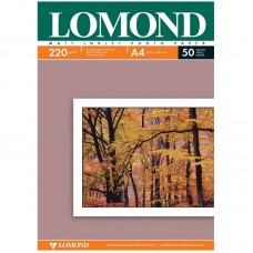 Фотобумага А4 для стр. принтеров Lomond, 220г/м2 (50л) матовая двусторонняя, 0102144