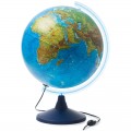 Глобус физико-политический Globen, 40см, с подсветкой от сети на круглой подставке, Ке014000246
