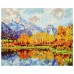 Картина стразами (алмазная мозаика) 40х50 см, ОСТРОВ СОКРОВИЩ "Осень в горах", без подрамника, 662581