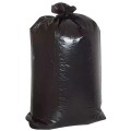 Мешки для мусора 160 л, черные, в пачке 50 штук, прочные, ПВД 35 мкм, 90х110 см, 608327