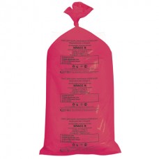Мешки для мусора медицинские, в пачке 20 шт., класс В (красные), 100 л, 60х100 см, 15 мкм, АКВИКОМП