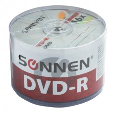 Диски DVD-R SONNEN 4,7 Gb 16x Bulk, КОМПЛЕКТ 50 шт., 512574