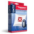 Мешок для пылесоса (пылесборник) синтетический TOPPERR SM 70, SAMSUNG, КОМПЛЕКТ 4 шт, 1406