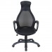 Кресло офисное BRABIX Genesis EX-517, пластик черный, ткань/экокожа/сетка черная, 531574