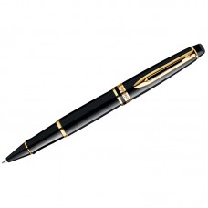Ручка-роллер Waterman "Expert Black Lacquer GT" черная, 0,8мм, подарочная упаковка, S0951680