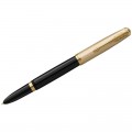 Ручка перьевая Parker "51 Deluxe Black GT", черная, 0,8мм, подарочная упаковка, 2123511