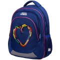 Рюкзак Berlingo Bliss "Colorful heart" 40*29*19см, 3 отделения, 2 кармана, анатомическая ЭВА спинка, RU06923
