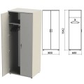 Шкаф для одежды "Этюд", 800х600х1942 мм, цвет серый