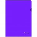 Папка-уголок жесткая А4 BERLINGO, прозрачная фиолетовая, 0,18 мм, AGp_04107