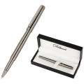 Ручка-роллер Delucci "Mistico" черная, 0,6мм, корпус оружейный металл, подарочная упаковка, CPs_62421