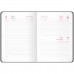Ежедневник датированный 2024г., А5, 176л., балакрон, OfficeSpace "Ariane", бордовый, Ed5_51446