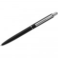 Ручка шариковая Luxor бизнес-класса "Cosmic", корп.черный, серебр.детали, узел 1мм, линия 0,8 мм, синяя, 8146