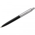 Ручка шариковая Luxor бизнес-класса "Star", корп.черный, серебр.детали, узел 1мм, линия 0,8 мм, синяя, 1125