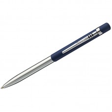 Ручка шариковая Luxor бизнес-класса "Gemini", корп.синий, серебристые.детали, узел 1мм, линия 0,8 мм, синяя, 2036